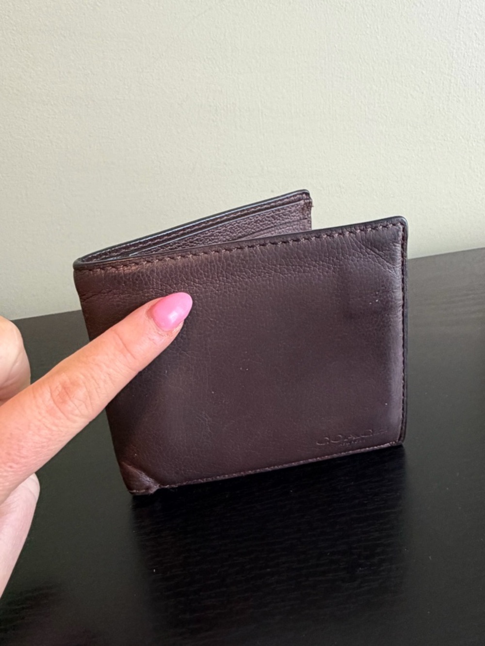 Coach Men's Dark Brown Leather Wallet - Picture 3 of 11